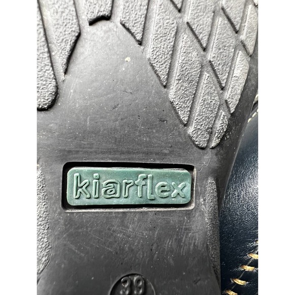 Kiarflex Women's Leaf Print Slip On Leather Shoes Black Size‎ 39 8 - Picture 8 of 8